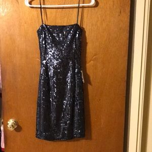Sequin sparkle navy party dress size 11/12